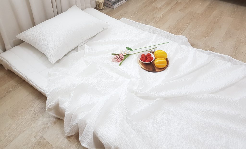 시어서커 침구 화이트